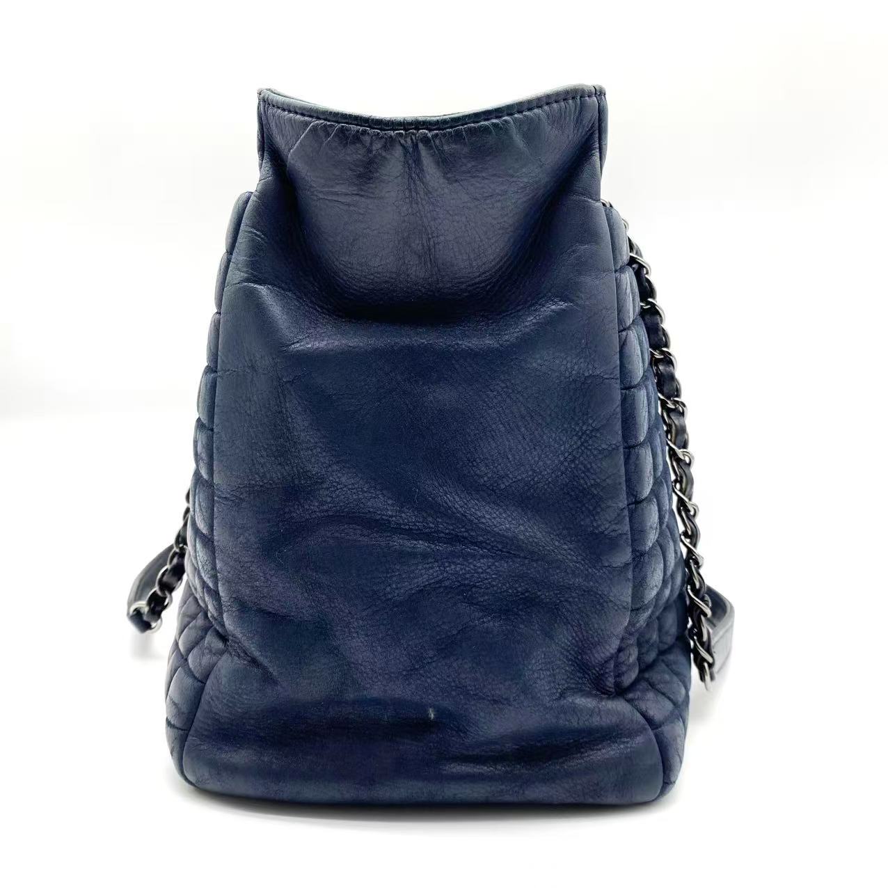 Chanel Bubble Quilted Shopping Tote