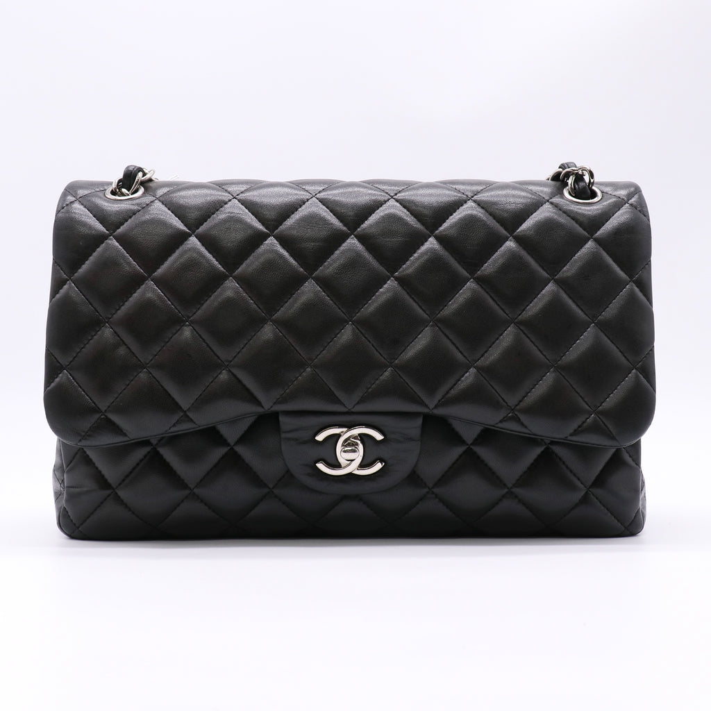 Classic Double Flap Bag Quilted Lambskin Jumbo Twins LDZ387