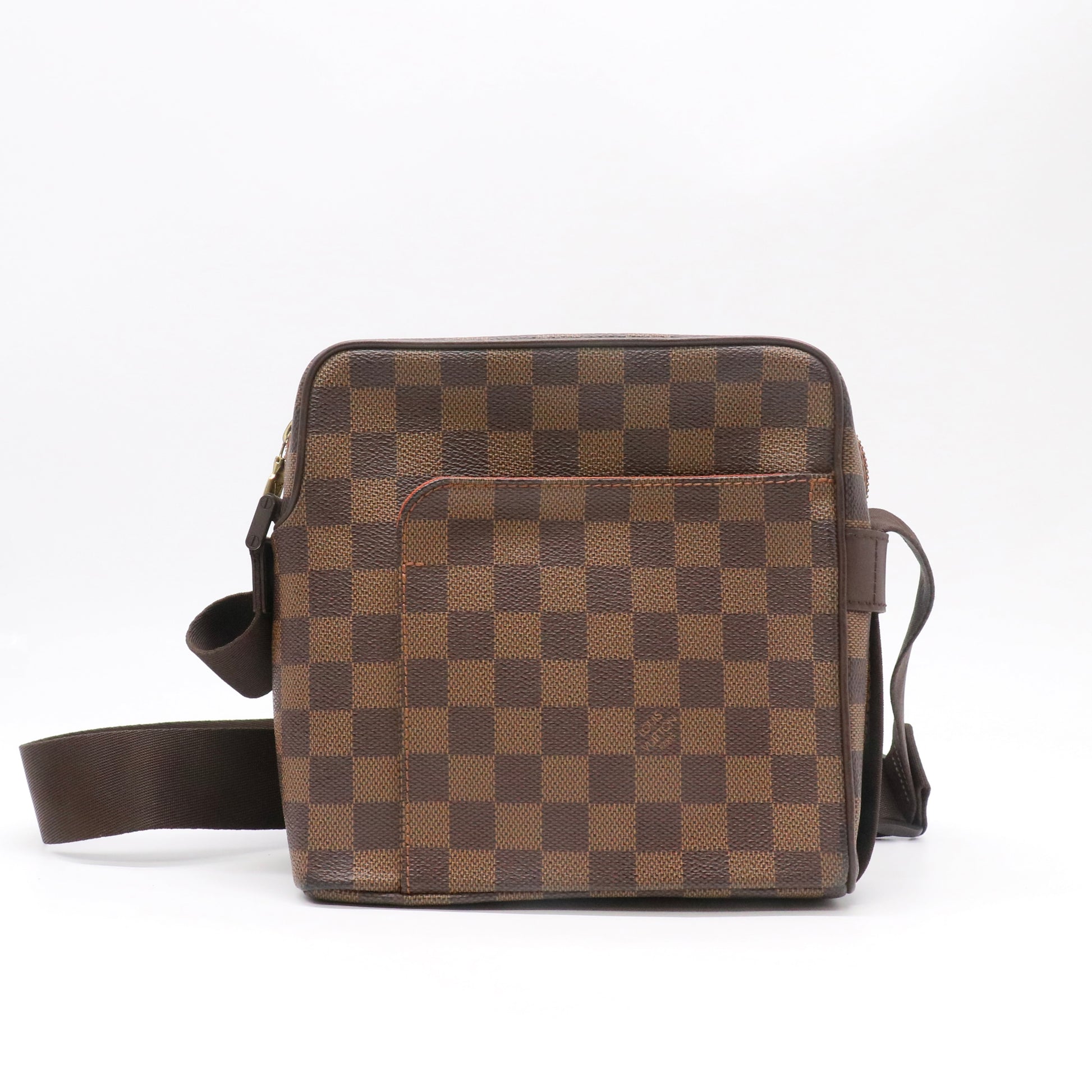 Louis Vuitton Damier Ebene Olav PM Messenger Bag Twins LDJ5366
