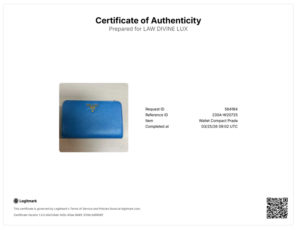 Prada Tab Wallet Saffiano Leather Medium W20725