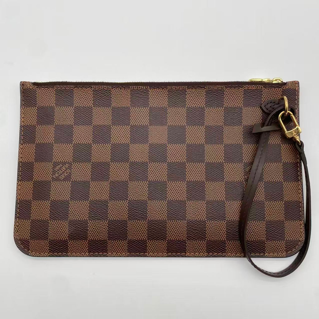 LOUIS VUITTON Damier Ebene Neverfull MM Pouch Accessory Pouch LV
