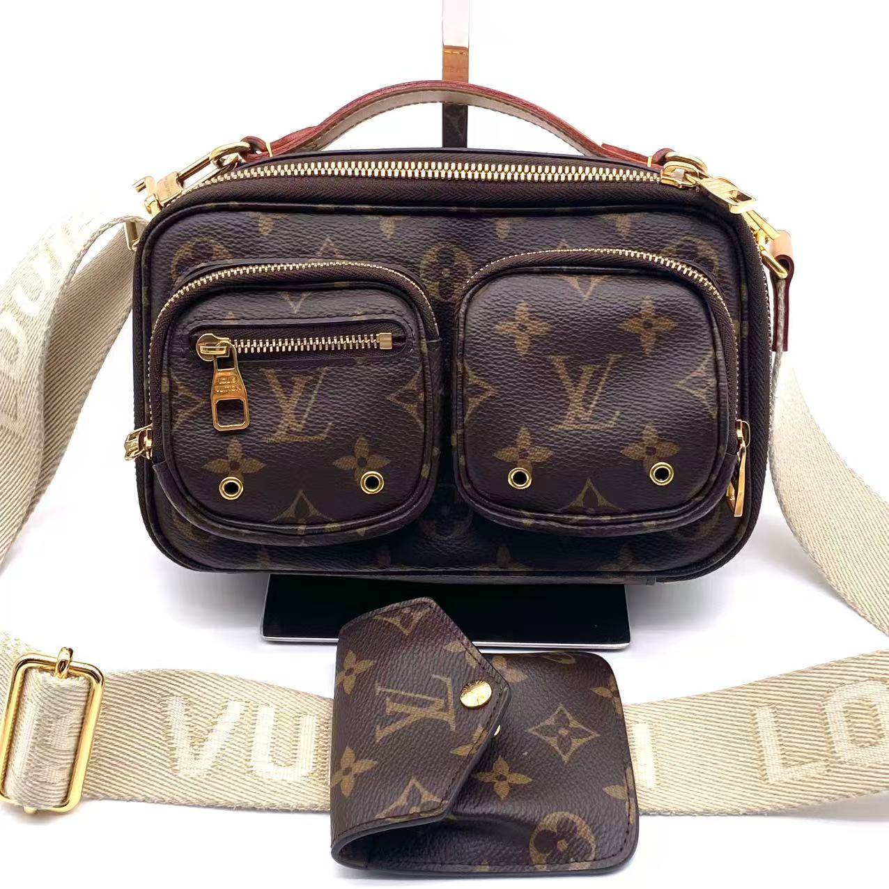 Croisé Utility cloth handbag