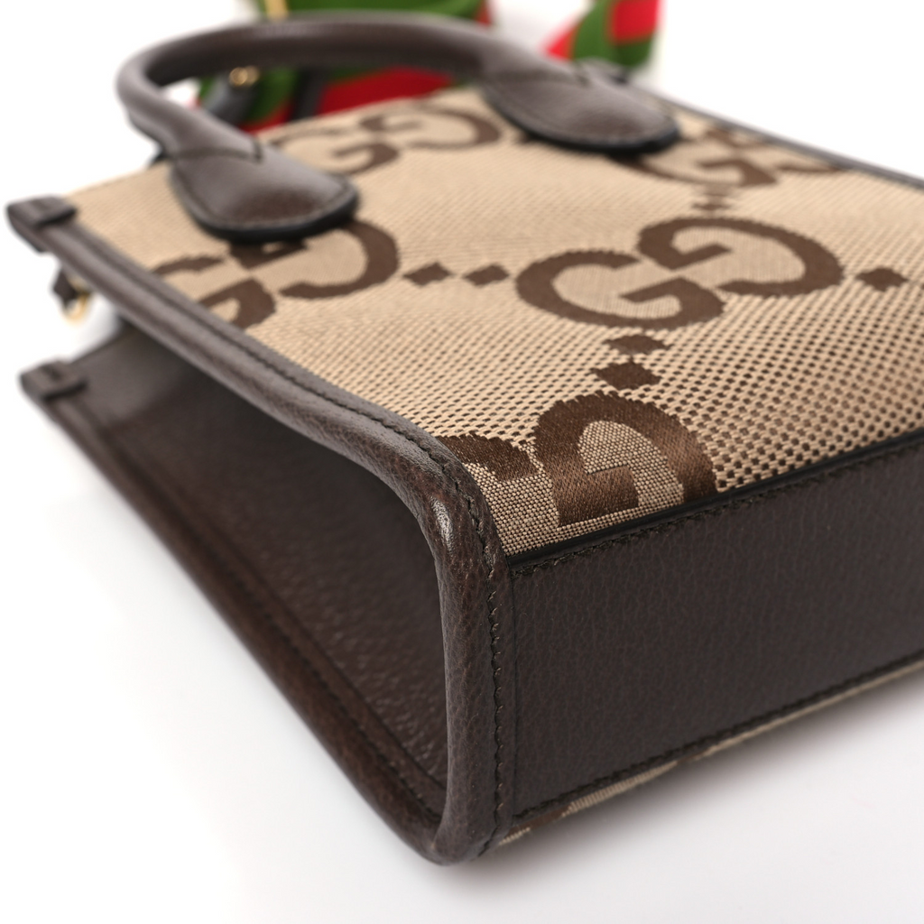 Vertical Tote Jumbo GG Canvas Mini Twins