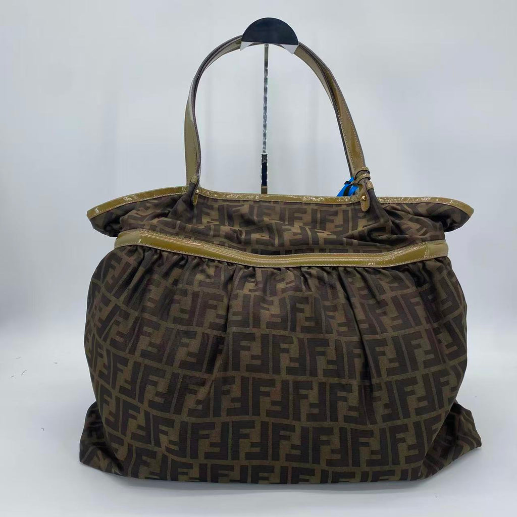 Borsa a tracolla in tela Fendi Zucca Tote