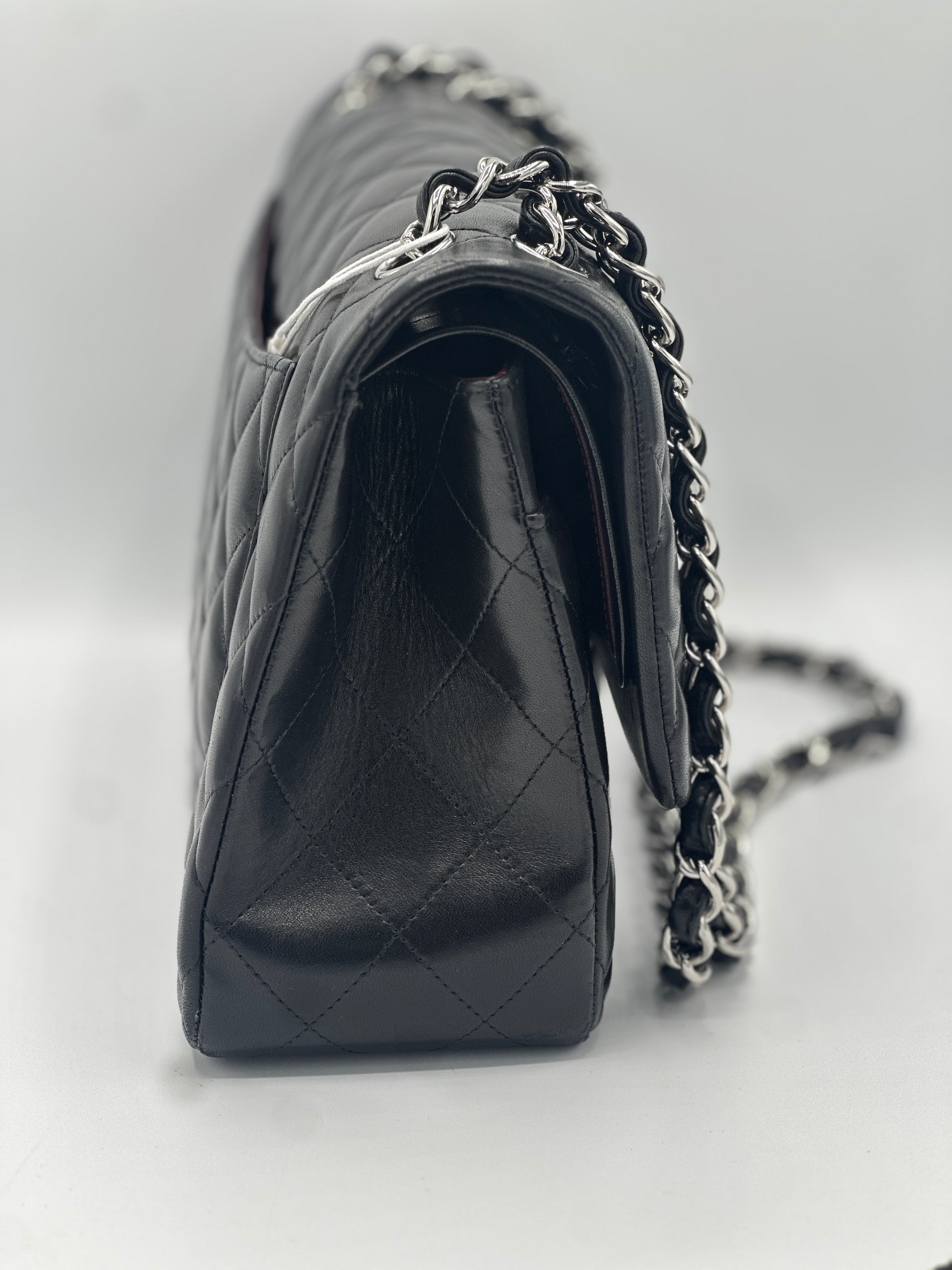 Lambskin jumbo classic flap bag