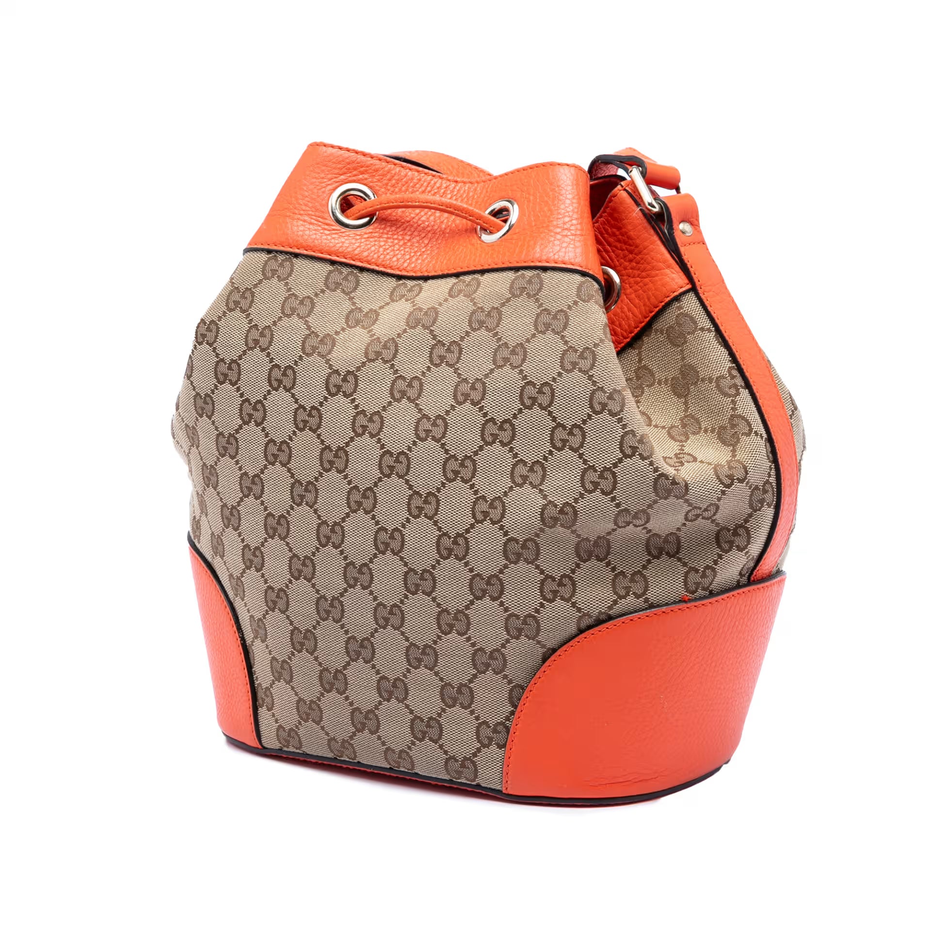 Gucci Gg Canvas Drawstring Bucket Bag Twins LDJ3868