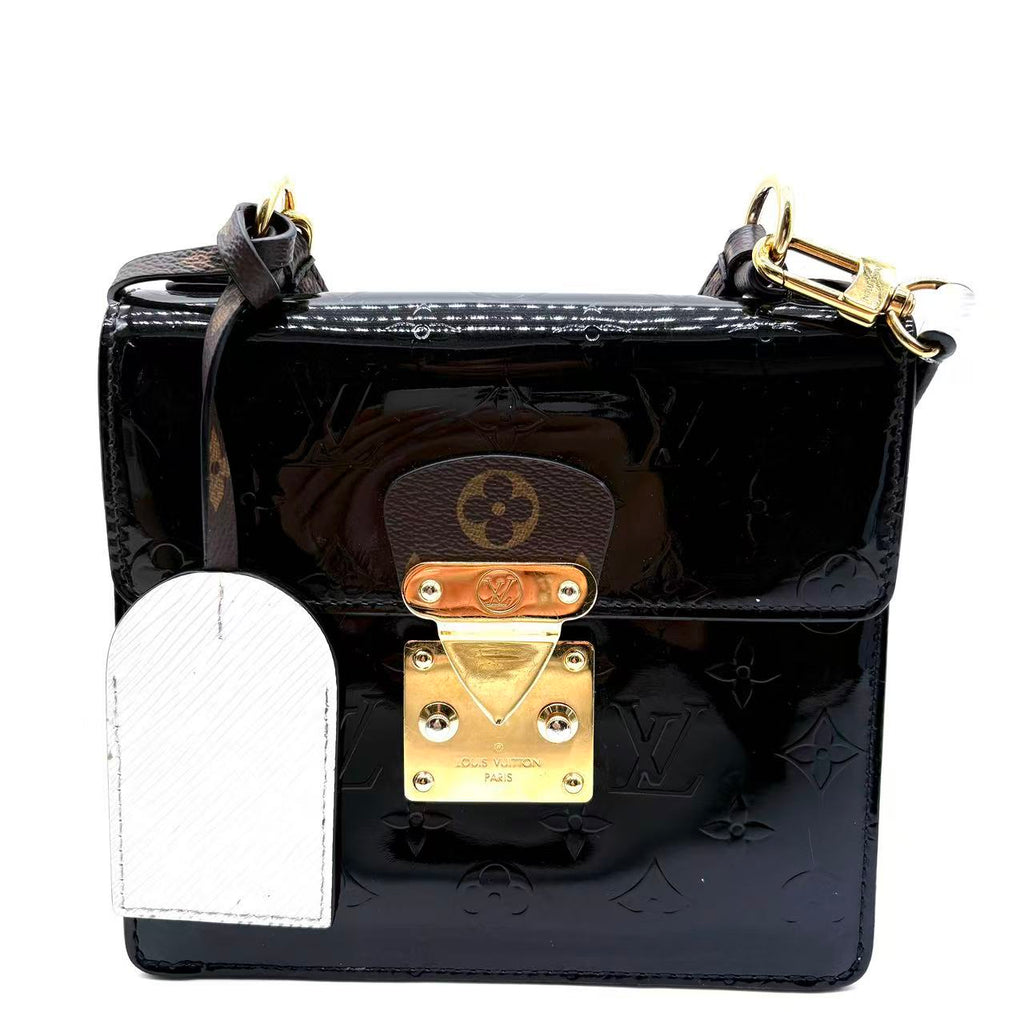 Spring street patent leather handbag