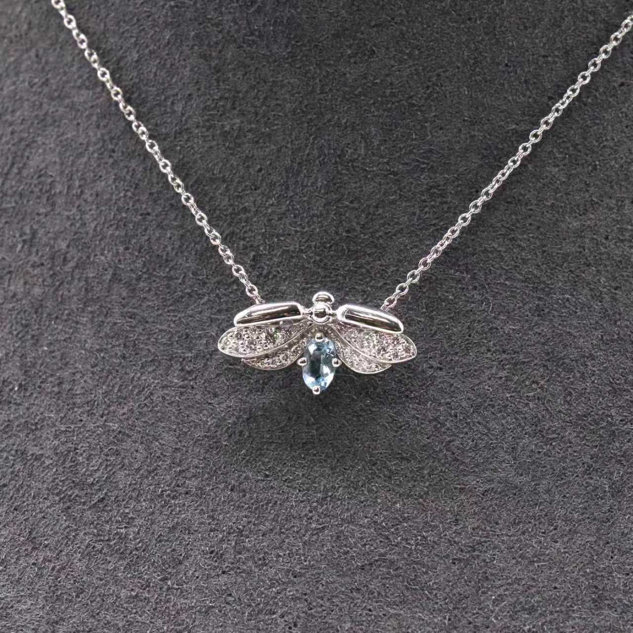 Tiffany Paper Flowers Firefly Pendant Necklace twins LDZ847
