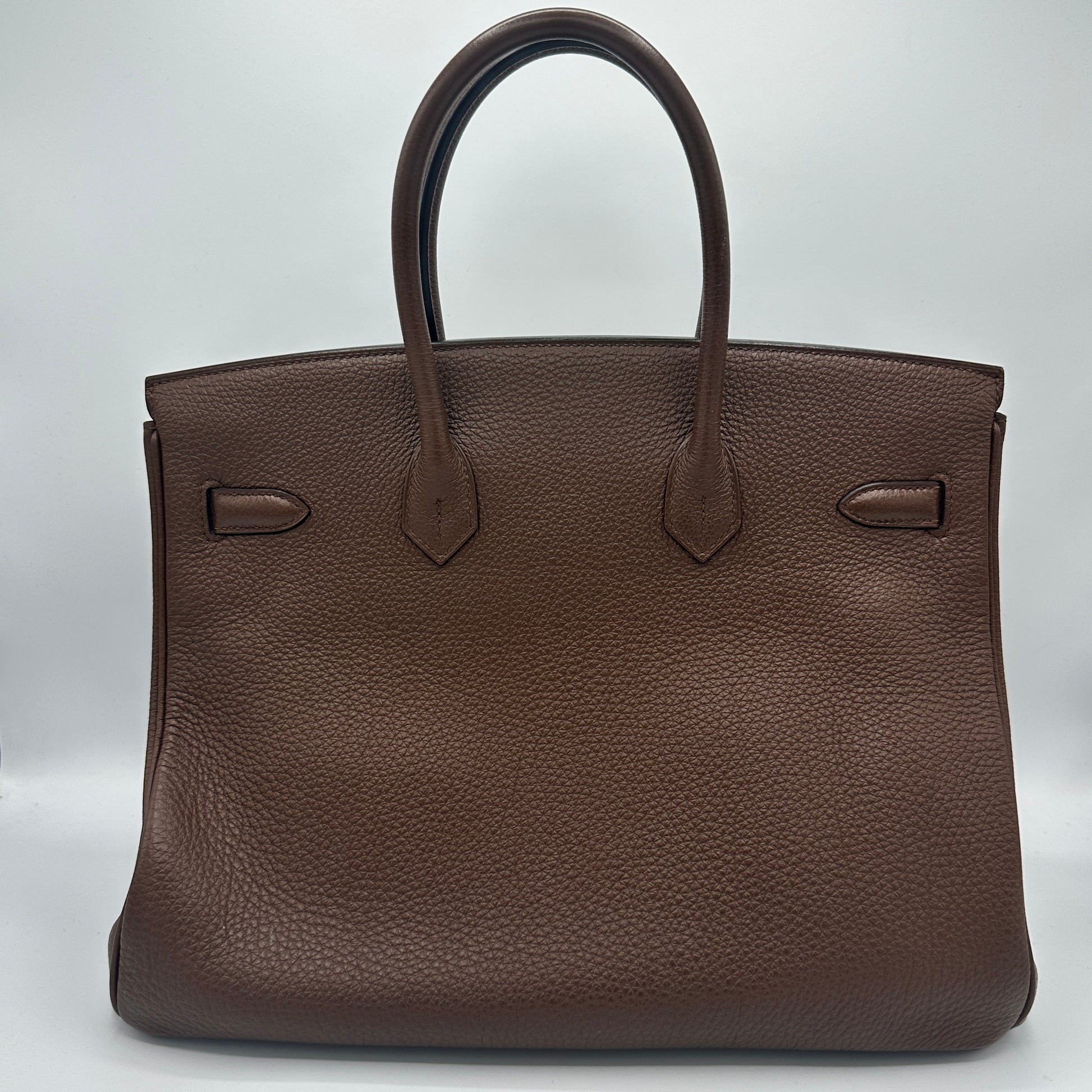 Birkin 35 En Cuero Togo Marrón Castaño