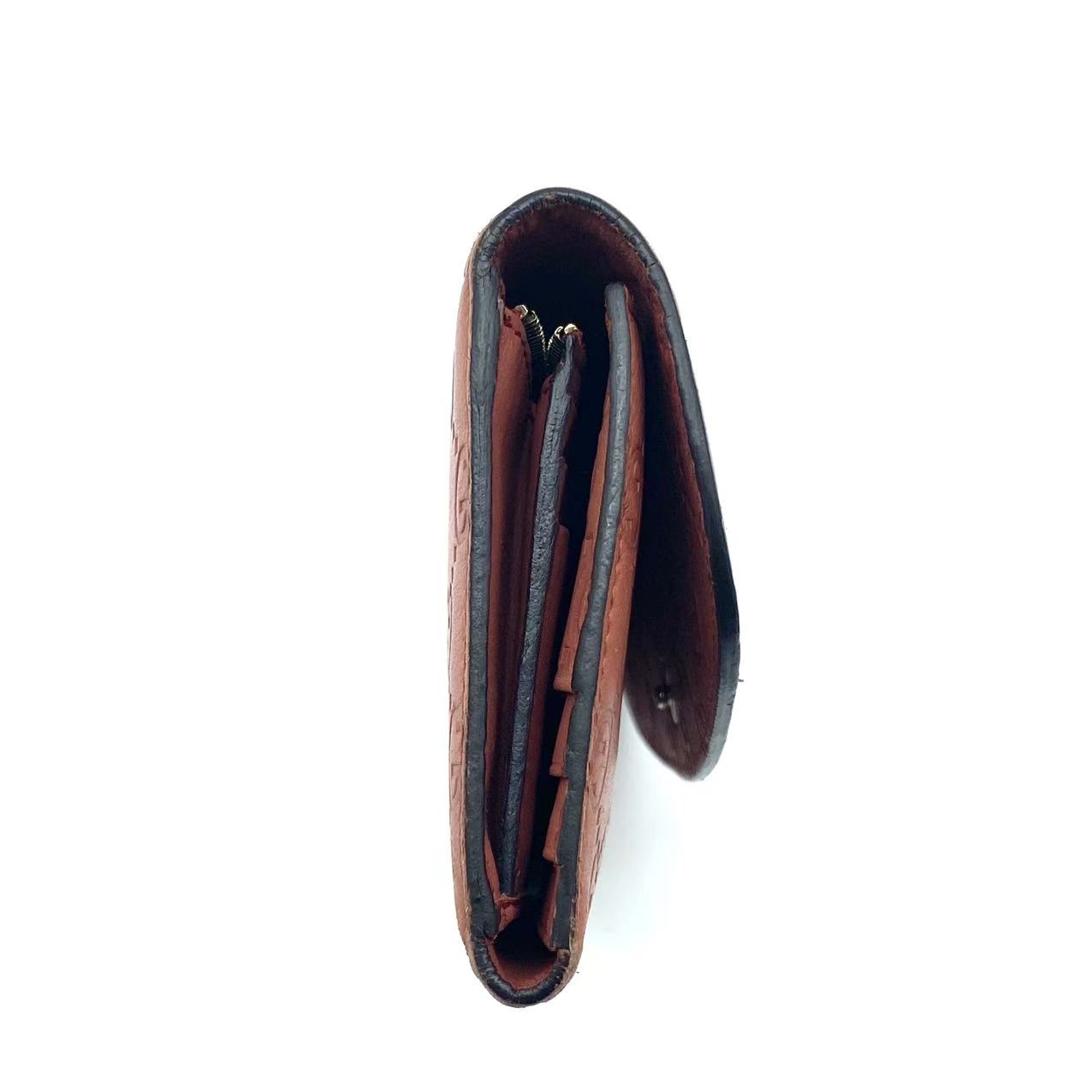 Guccissima Leather Wallet Trifold Long Card Purse