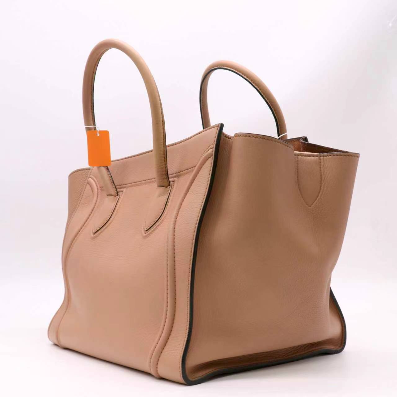 Celine Supple Calfskin Phantom Luggage Flesh Twins LDZ1053