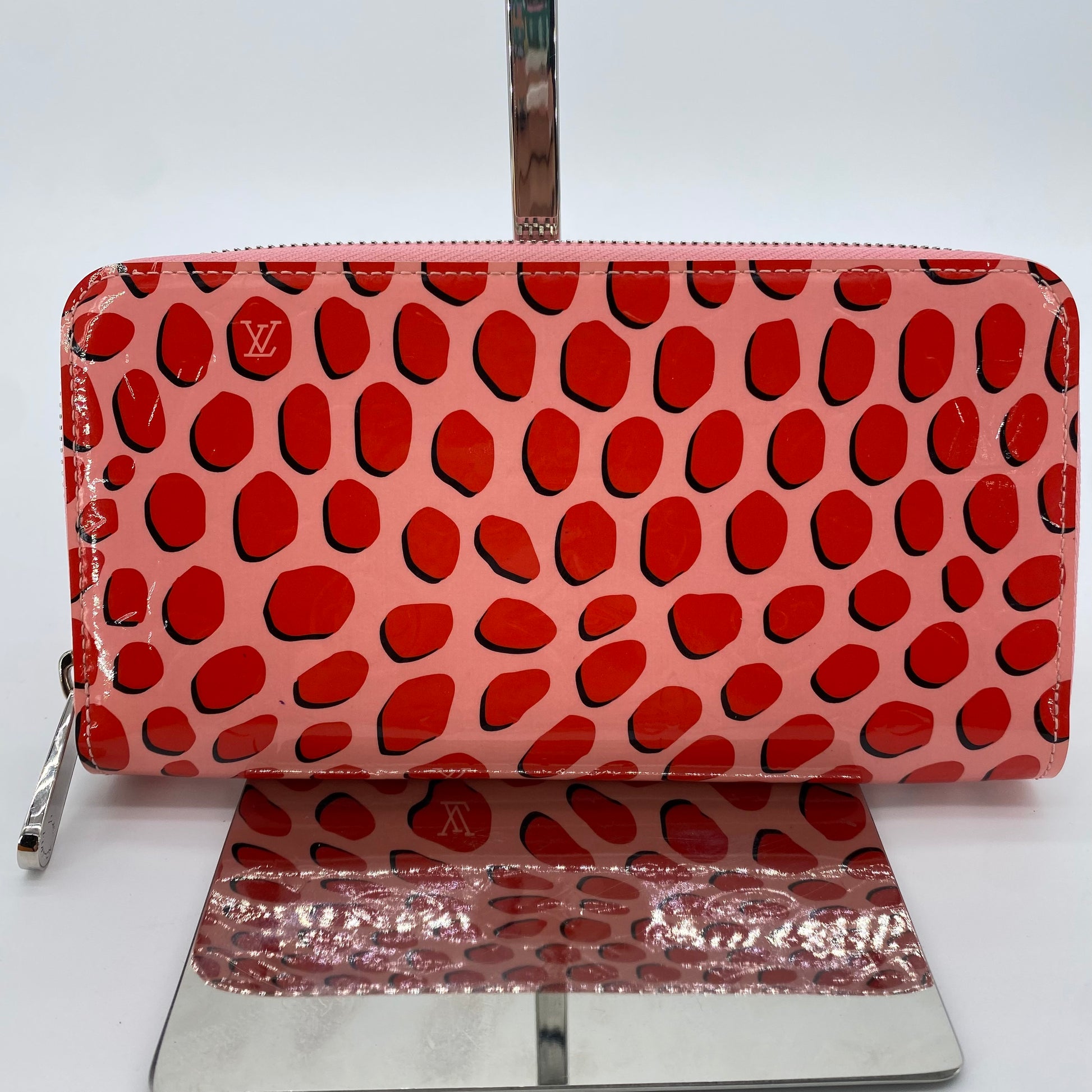 Limited Edition Sugar Poppy Monogram Vernis Zippy Jungle Dots Wallet