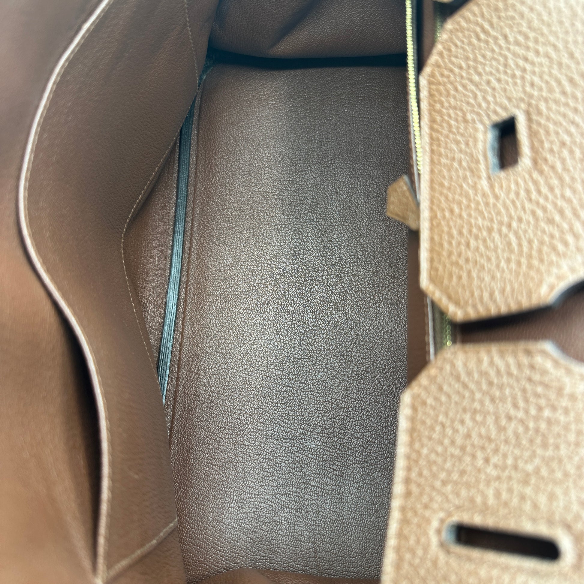 Birkin 35 En Cuero Togo Marrón Castaño
