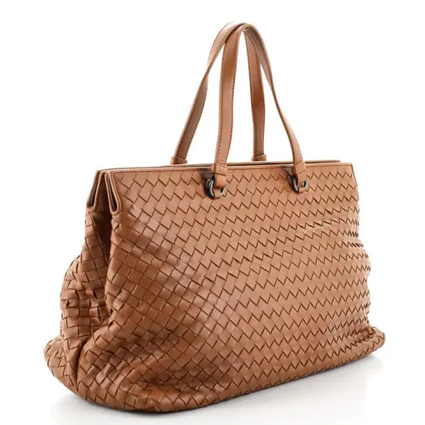 2-Pocket Convertible Tote Intrecciato Nappa Large twins