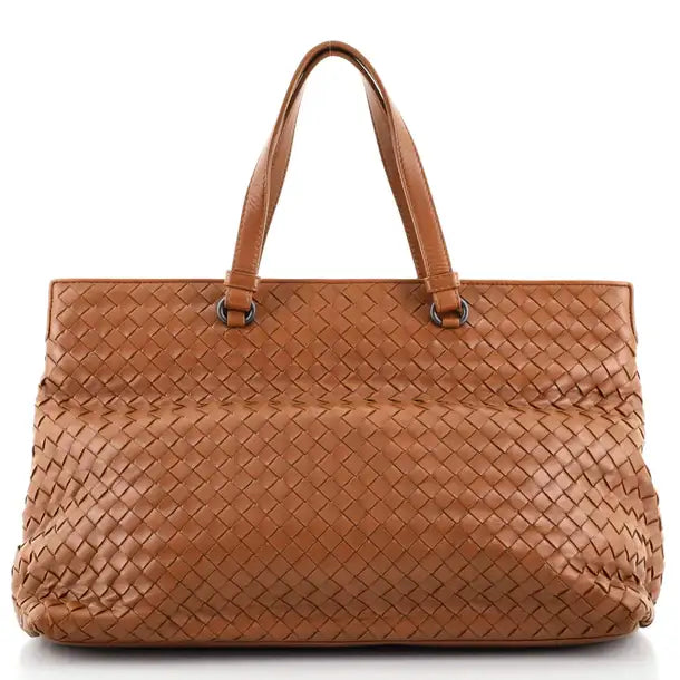 2-Pocket Convertible Tote Intrecciato Nappa Large twins