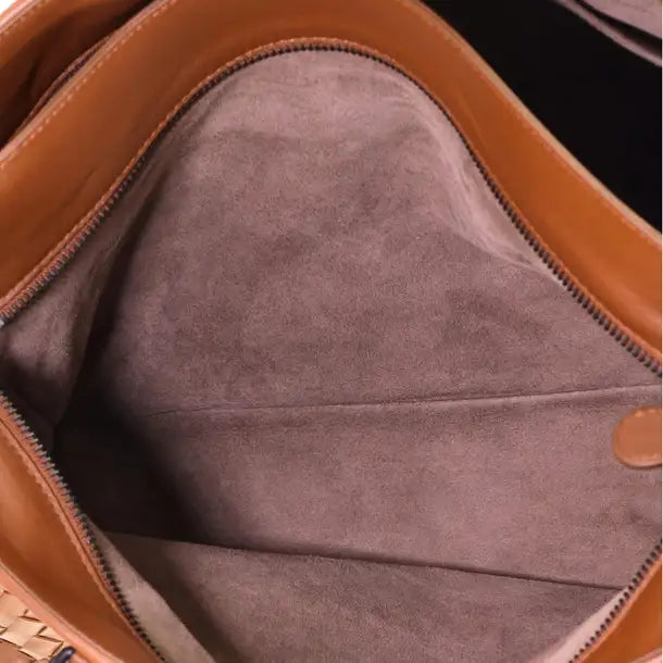 2-Pocket Convertible Tote Intrecciato Nappa Large twins