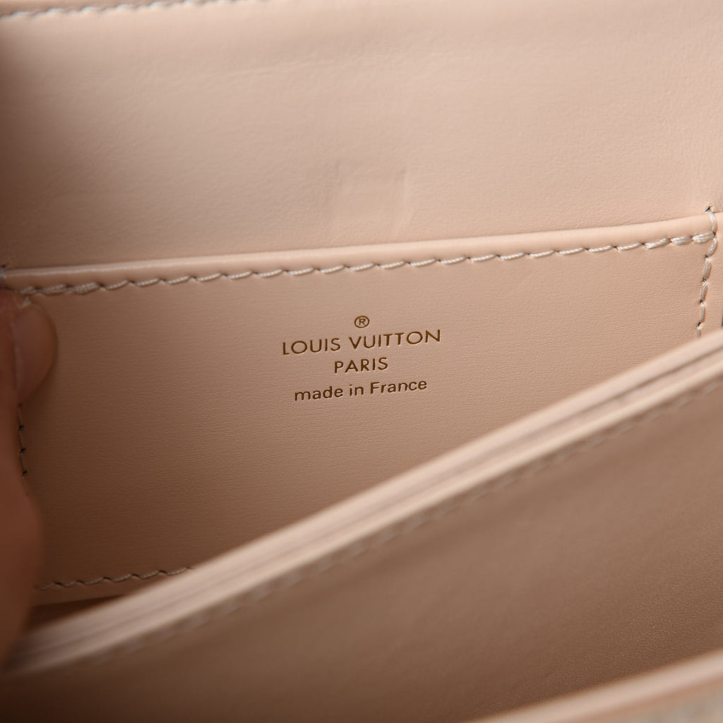 Rose Des Vents MM Grained Leather Top Handle Crossbody Bag Creme - twins