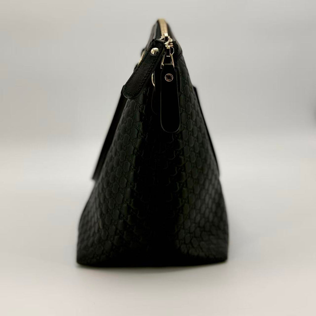 Britt Convertible Dome Satchel Microguccissima Leather Medium
