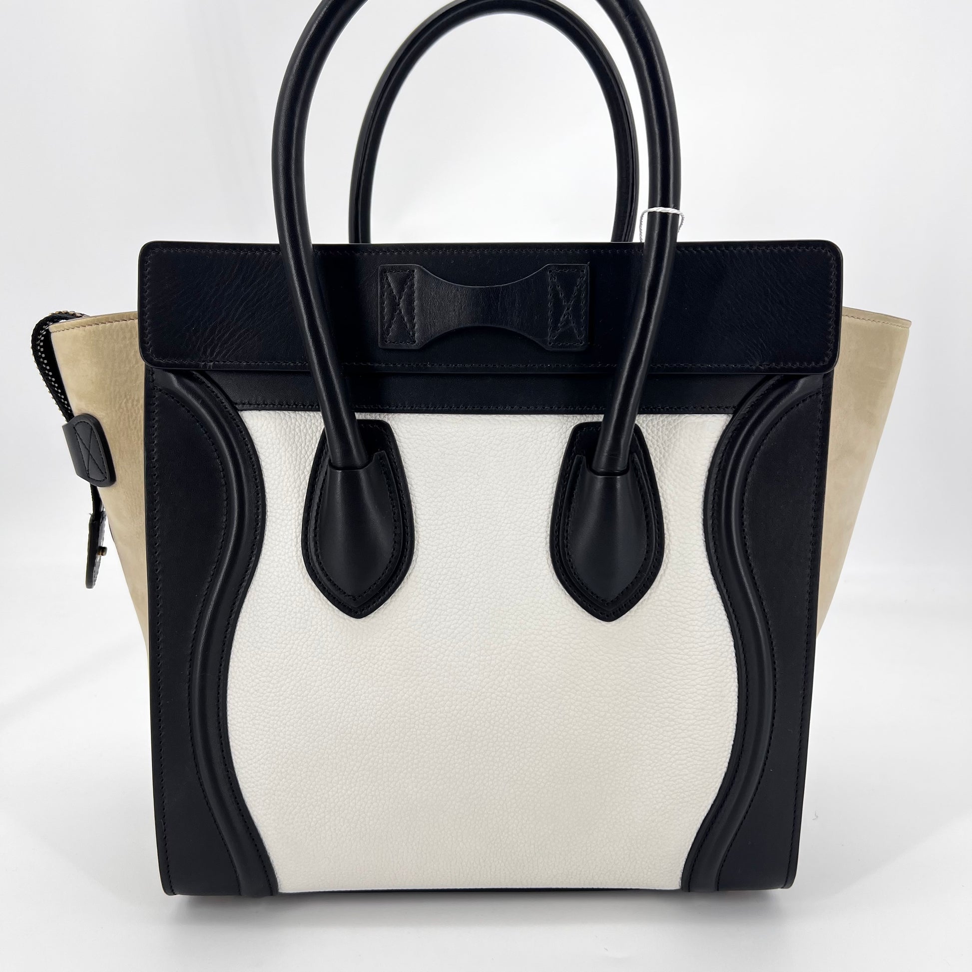 Tricolor Luggage Bag Leather Mini - twins