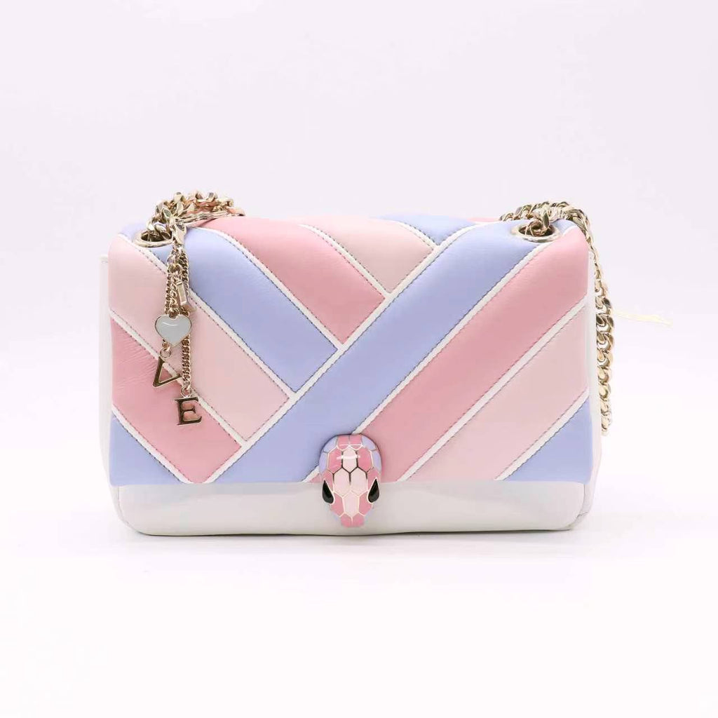 Bvlgari Small Serpenti Cabochon Crossbody Bag Calfskin Twins B23796