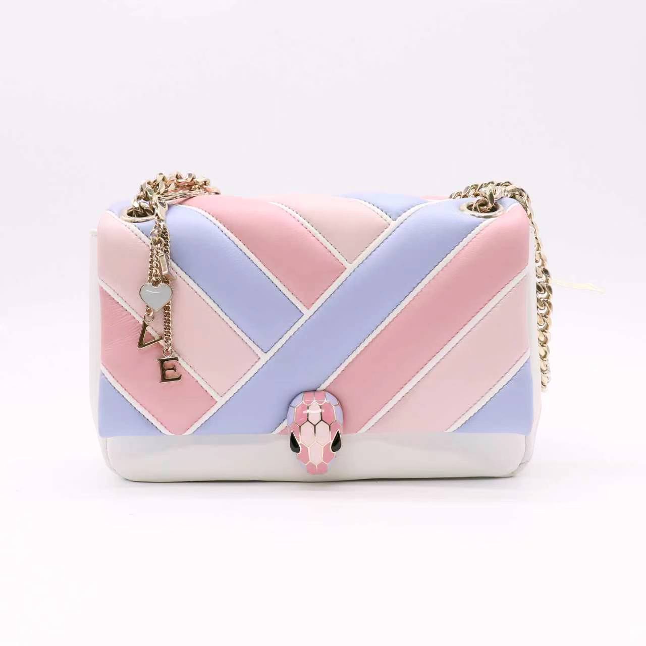 Bvlgari Small Serpenti Cabochon Crossbody Bag Calfskin Twins B23796
