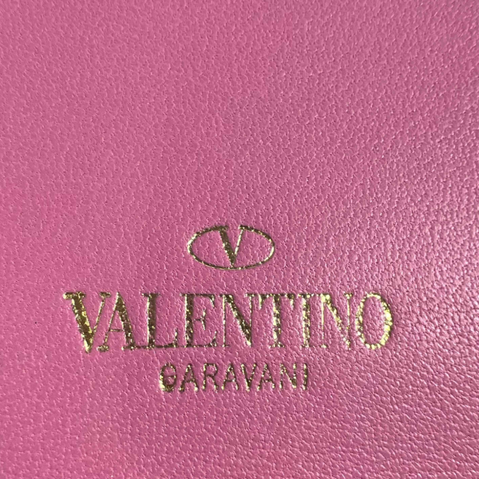 Valentino Garavani Rockstud Leather Flap Wristlet Clutch W23454