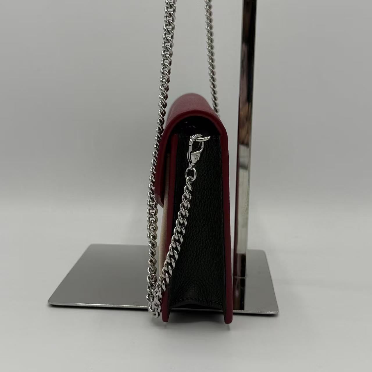 Bicolor Leather MyLockMe Chain Pochette crossbody bag