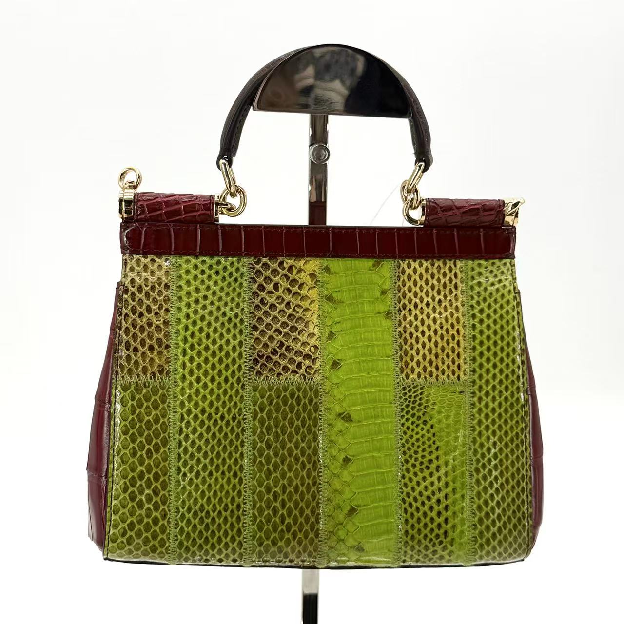 Miss Sicily Bag Python and Crocodile Small
