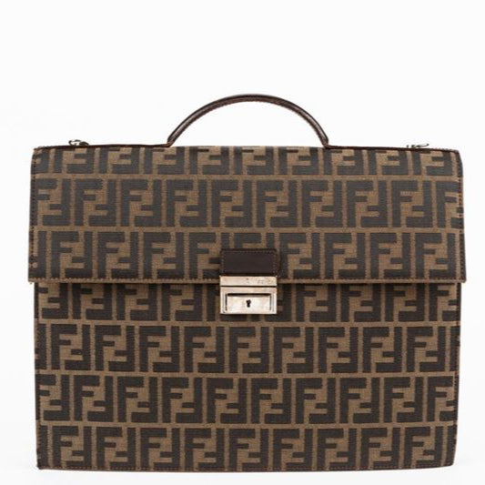 Limtied Edition Briefcase Zucca Canvas twins