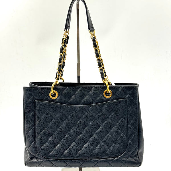 Chanel Grand Shopping Tote Quilted Caviar