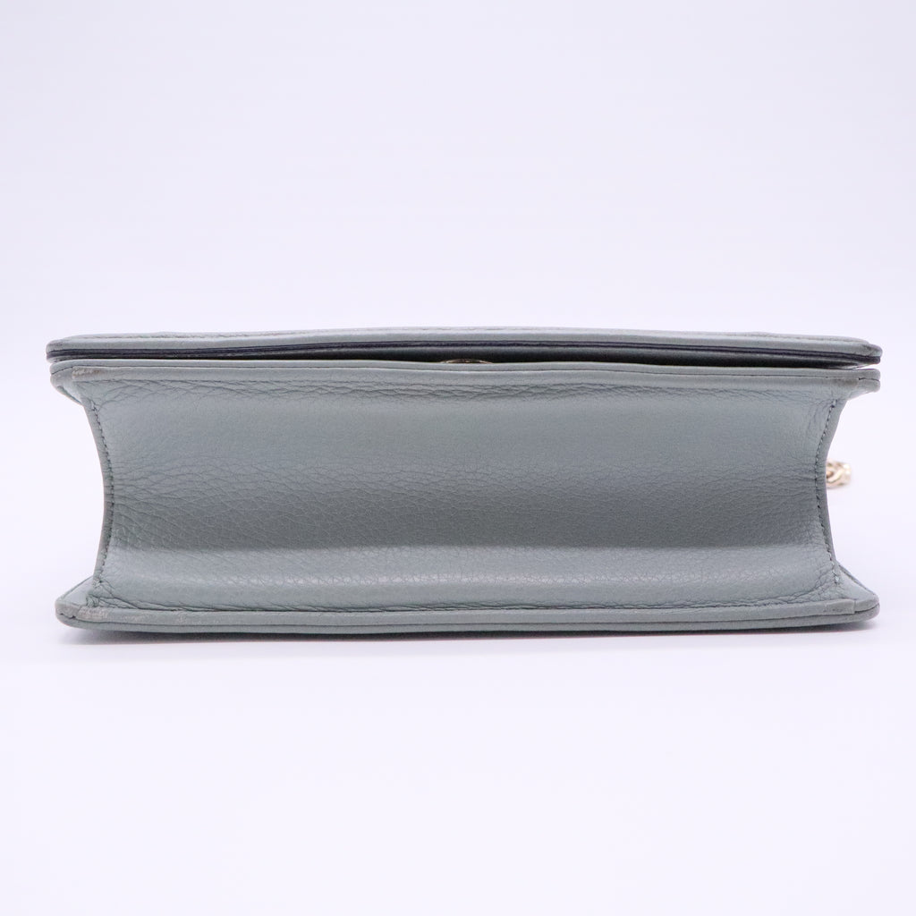 Diorama Flap Bag Grained Calfskin Medium Twins