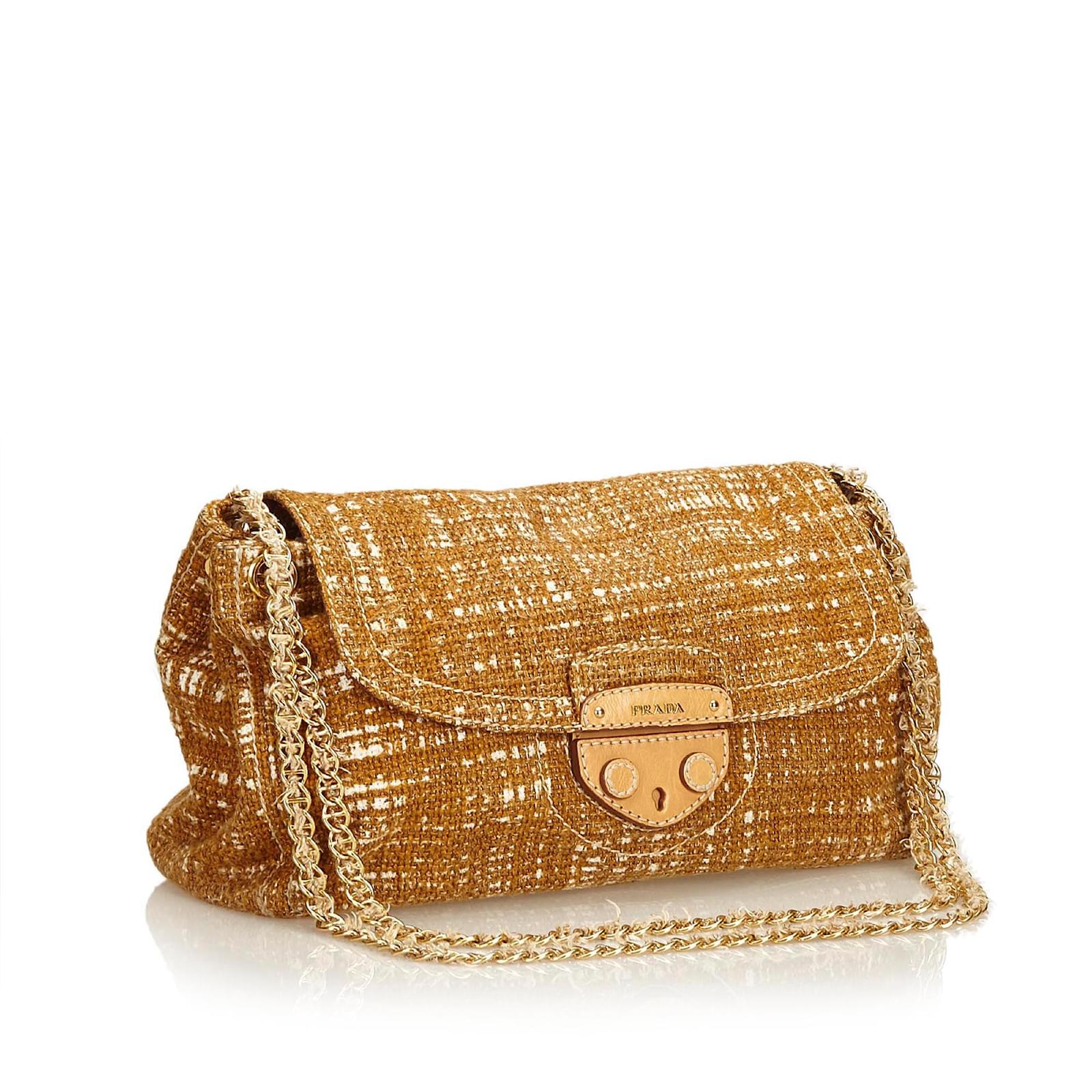 Tweed Chain Shoulder Bag twins