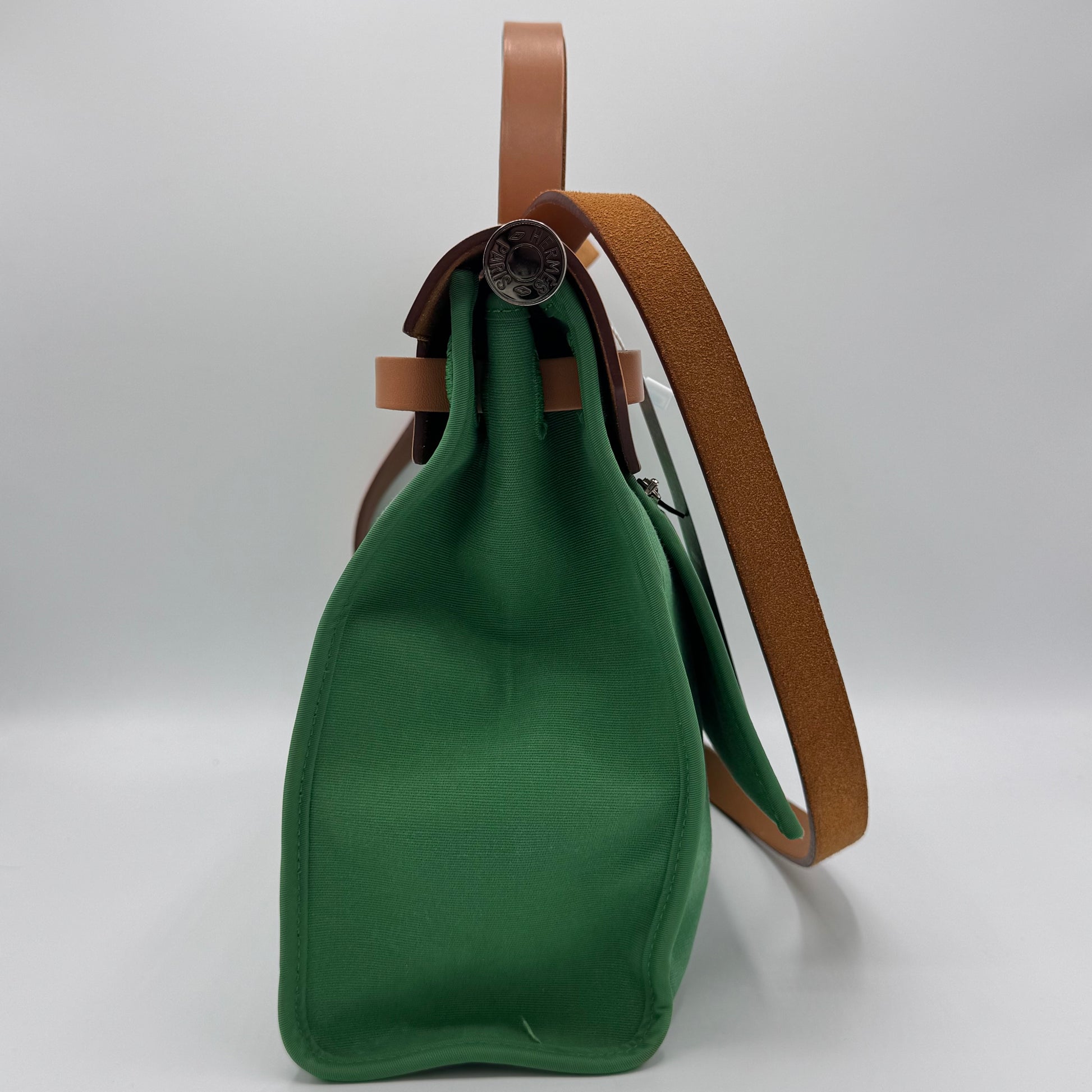 Hermes Herbag Zip Leather and Toile 31