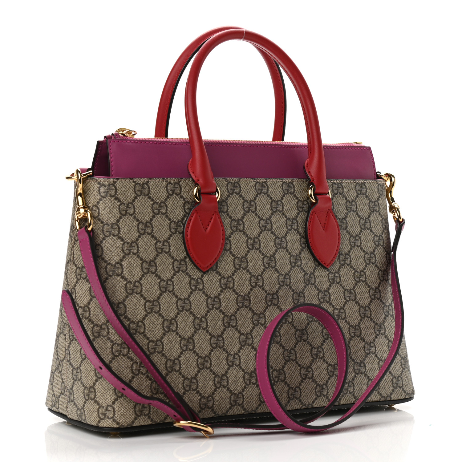 Linea A Convertible Tote GG Coated Canvas Small Twins