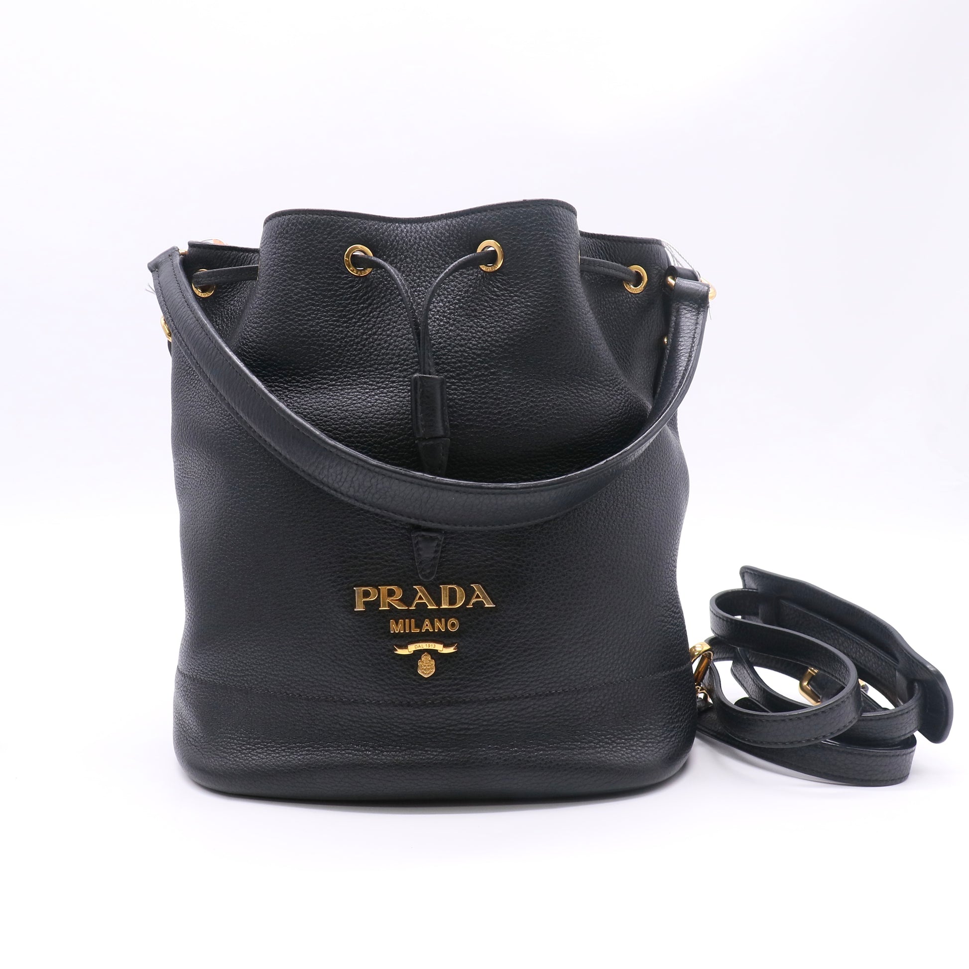 Prada Leather Bucket Bag twins LDZ633