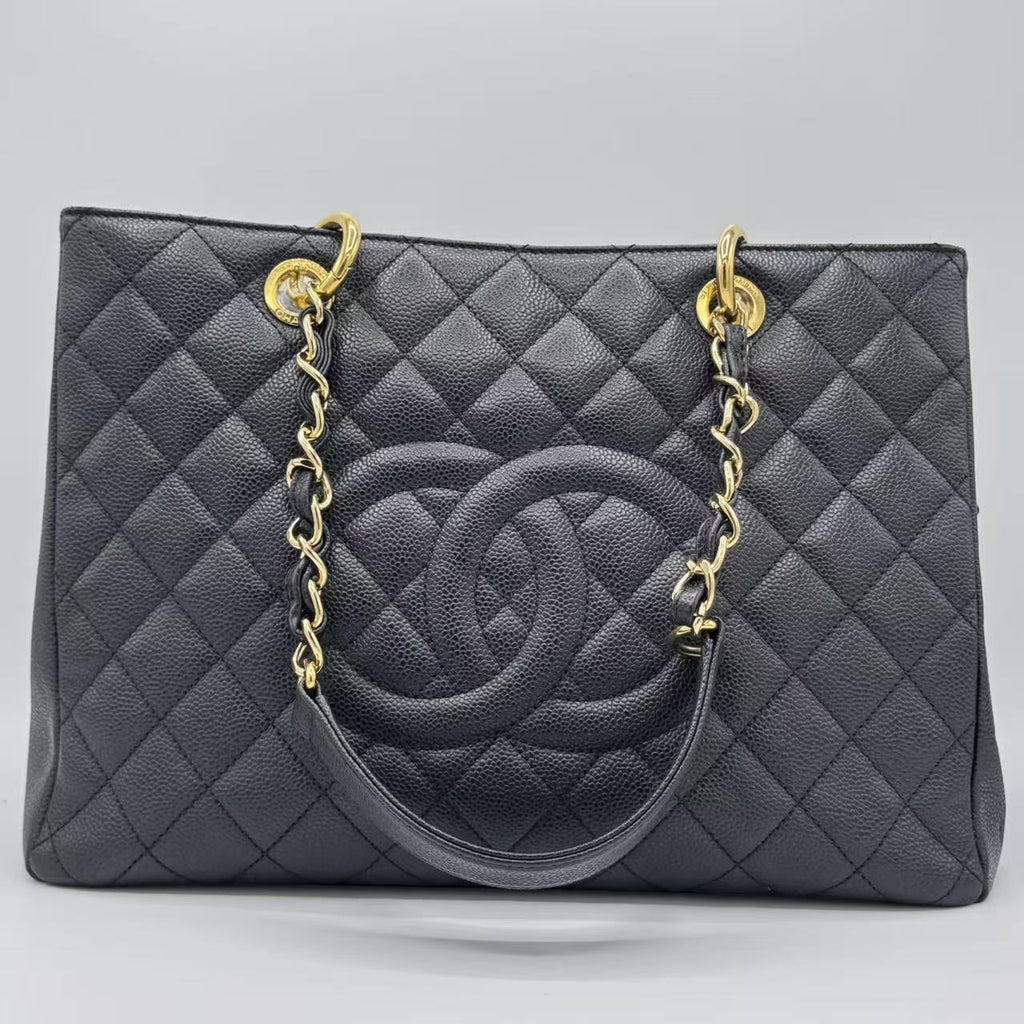 Chanel Grand Shopping Tote Quilted Caviar
