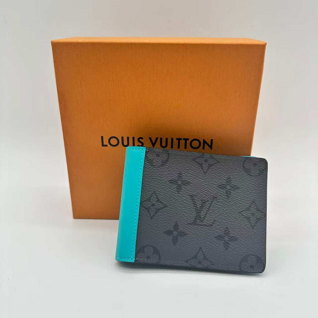 Monogram Eclipse Reverse Canvas Wallet Turquoise