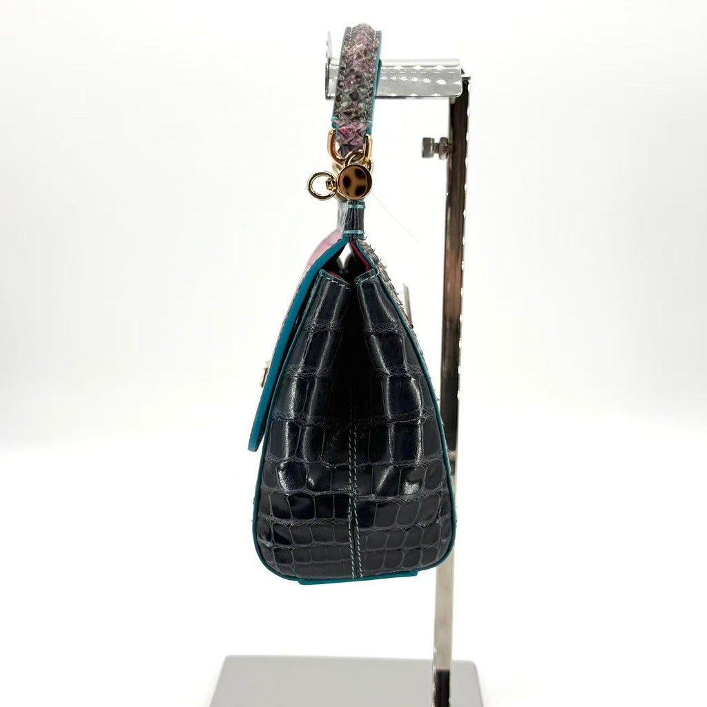Miss Sicily Bag Python and Crocodile Small