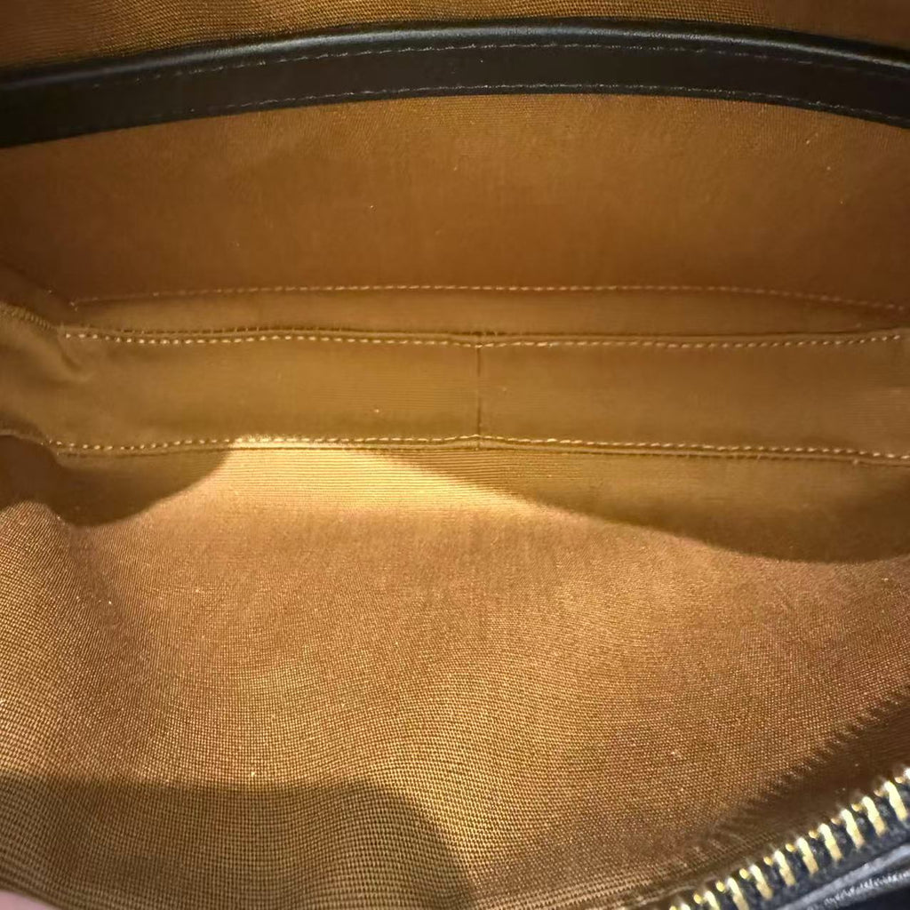 Logo Messenger Bag Triomphe Coated Canvas Medium Twins