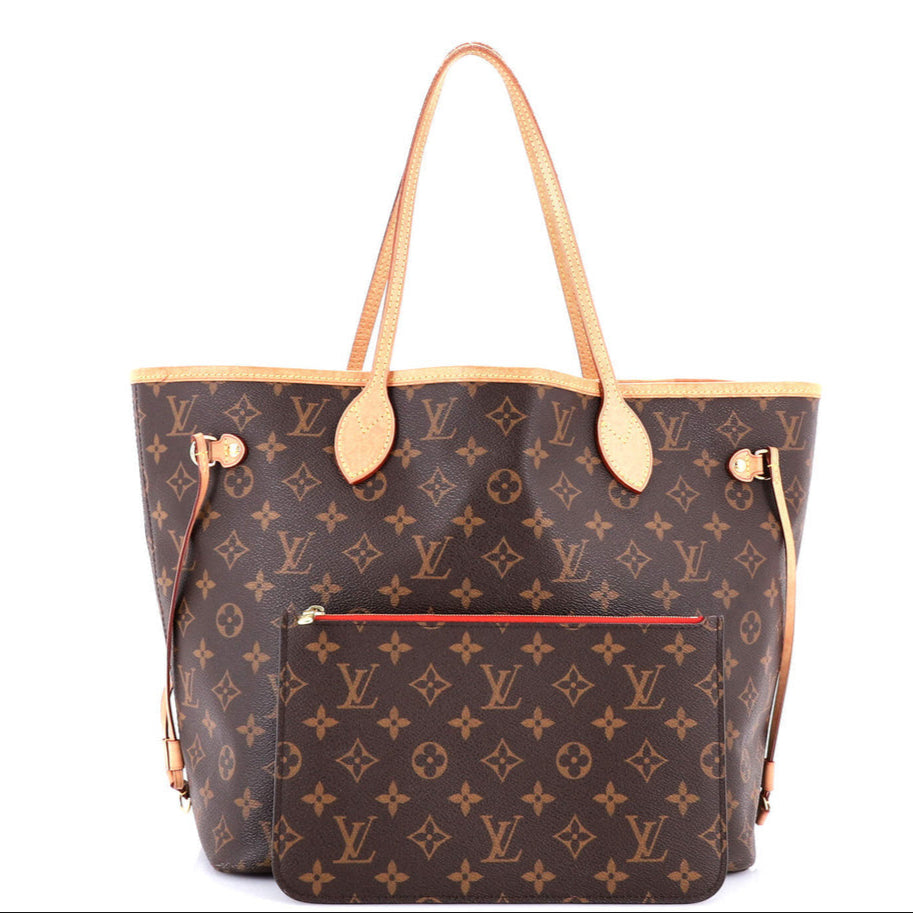 Neverfull NM Tote Monogram Canvas MM Twins