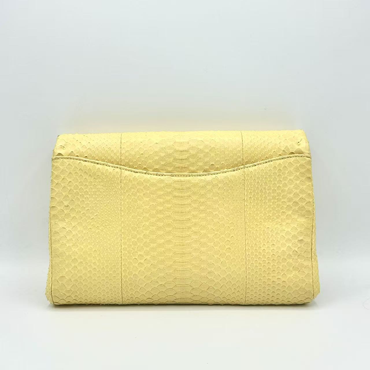 Yellow Python CC Classic Flap Jumbo Bag
