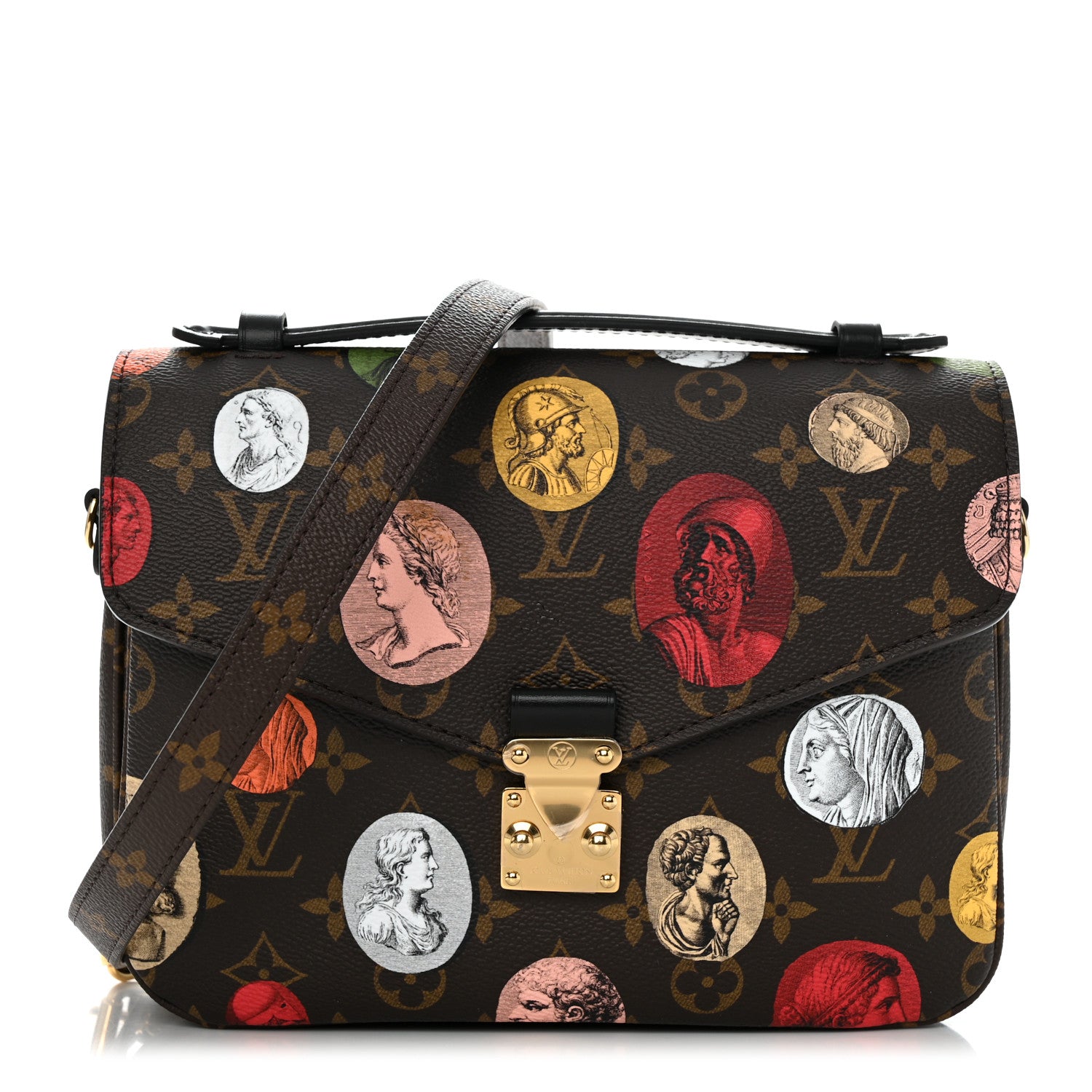 x FORNASETTI Monogram Cameo Pochette Metis twins