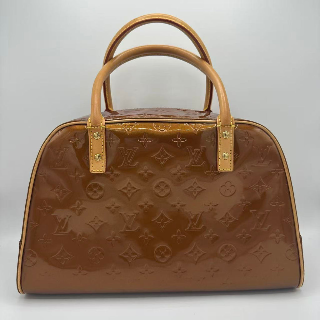 Bronze Monogram Vernis Tompkins Square Bag