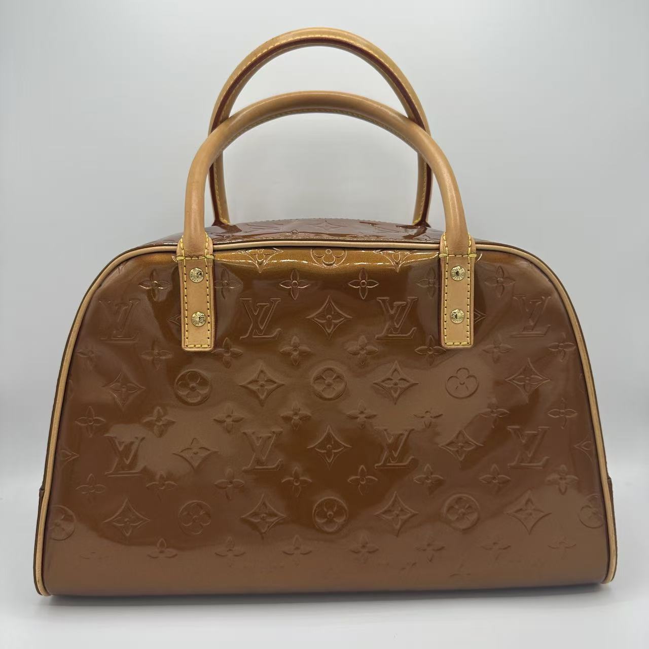 Bronze Monogram Vernis Tompkins Square Bag