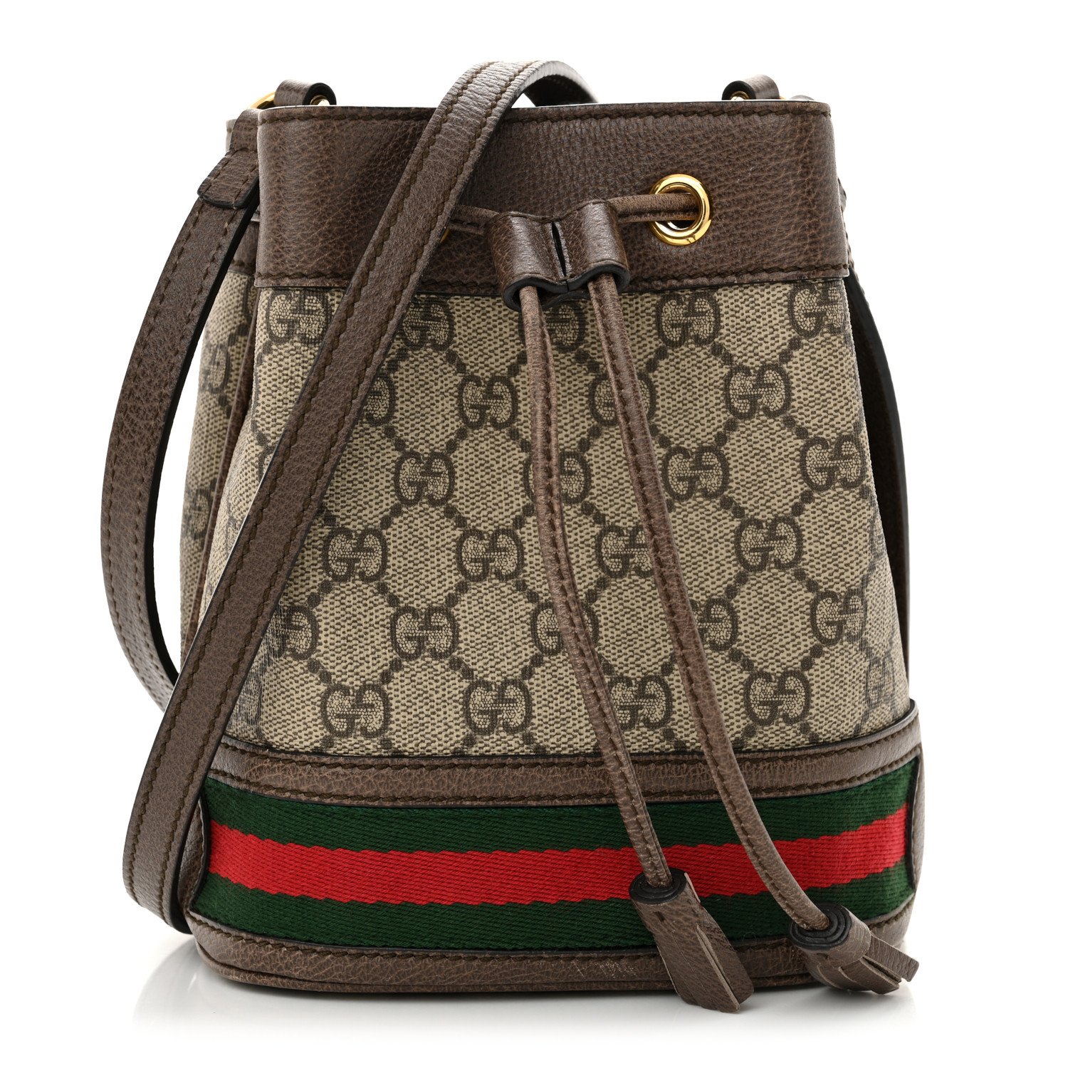 Ophidia Bucket Bag GG Coated Canvas Mini Twins