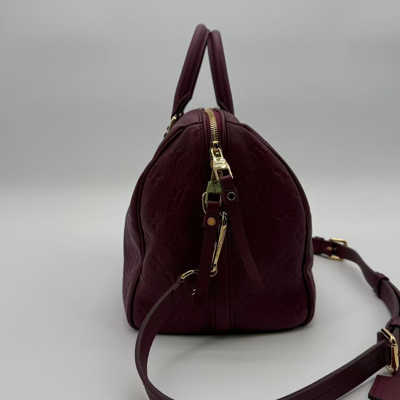 Speedy Bandouliere Bag Monogram Empreinte Leather 30