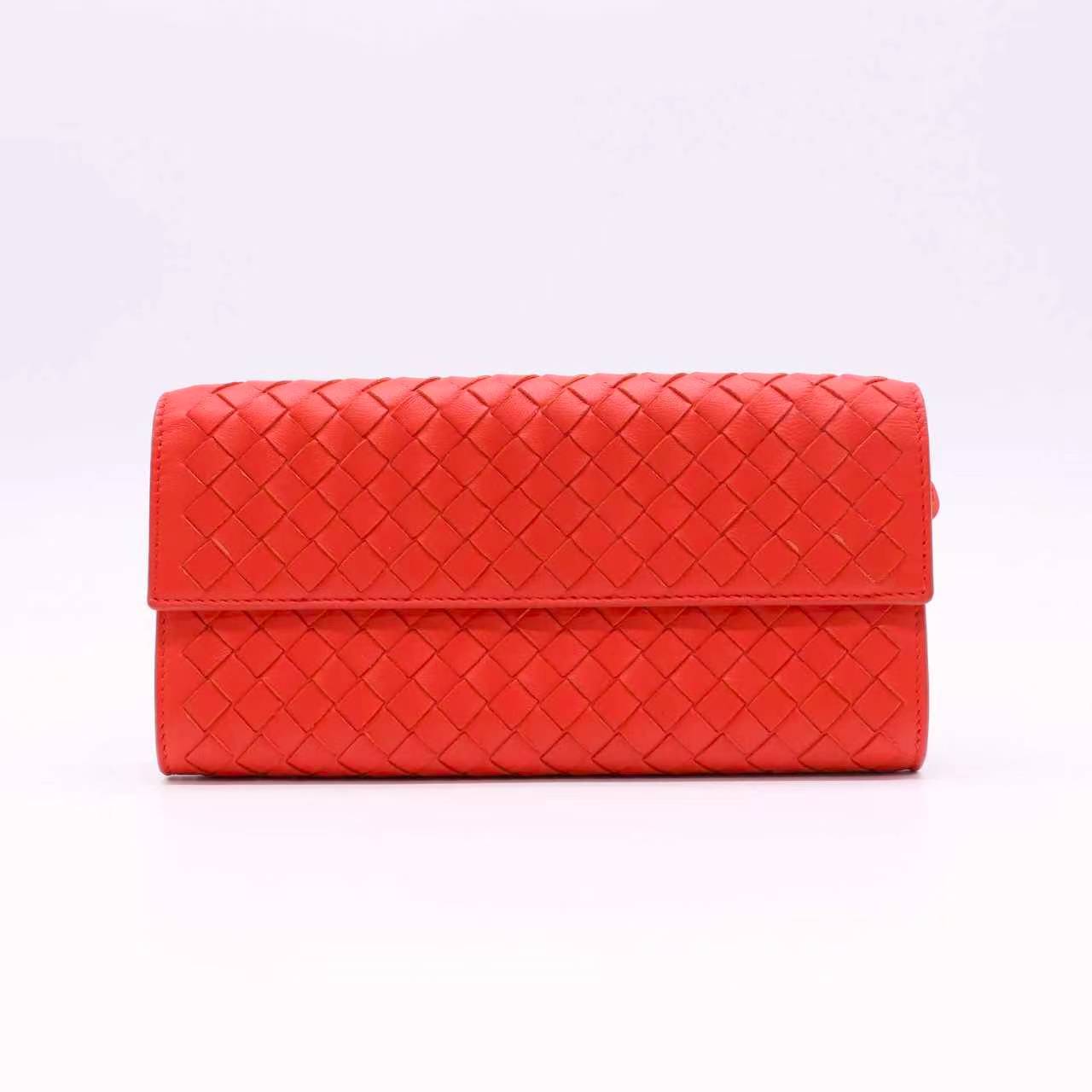 Bottega Veneta Intrecciato Nappa Continental Flap Wallet Twins W23097