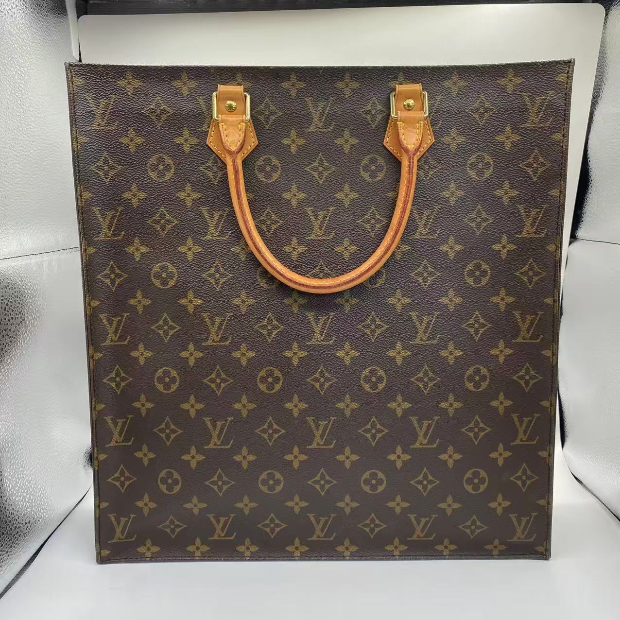 LV Sac Plat Bag Monogram Canvas