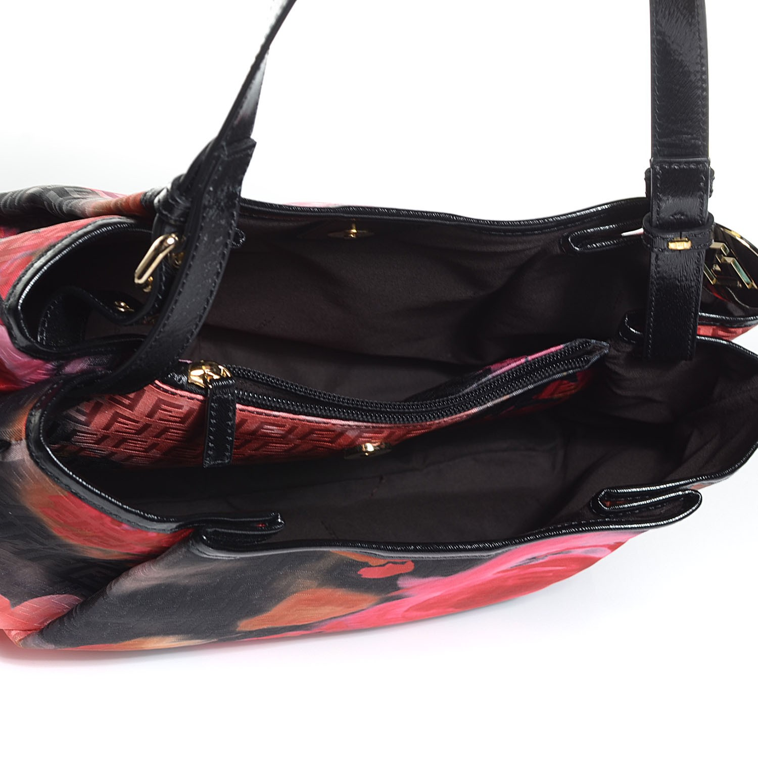 Floral Shopper Tote Printed Zucca Canvas Large Twins