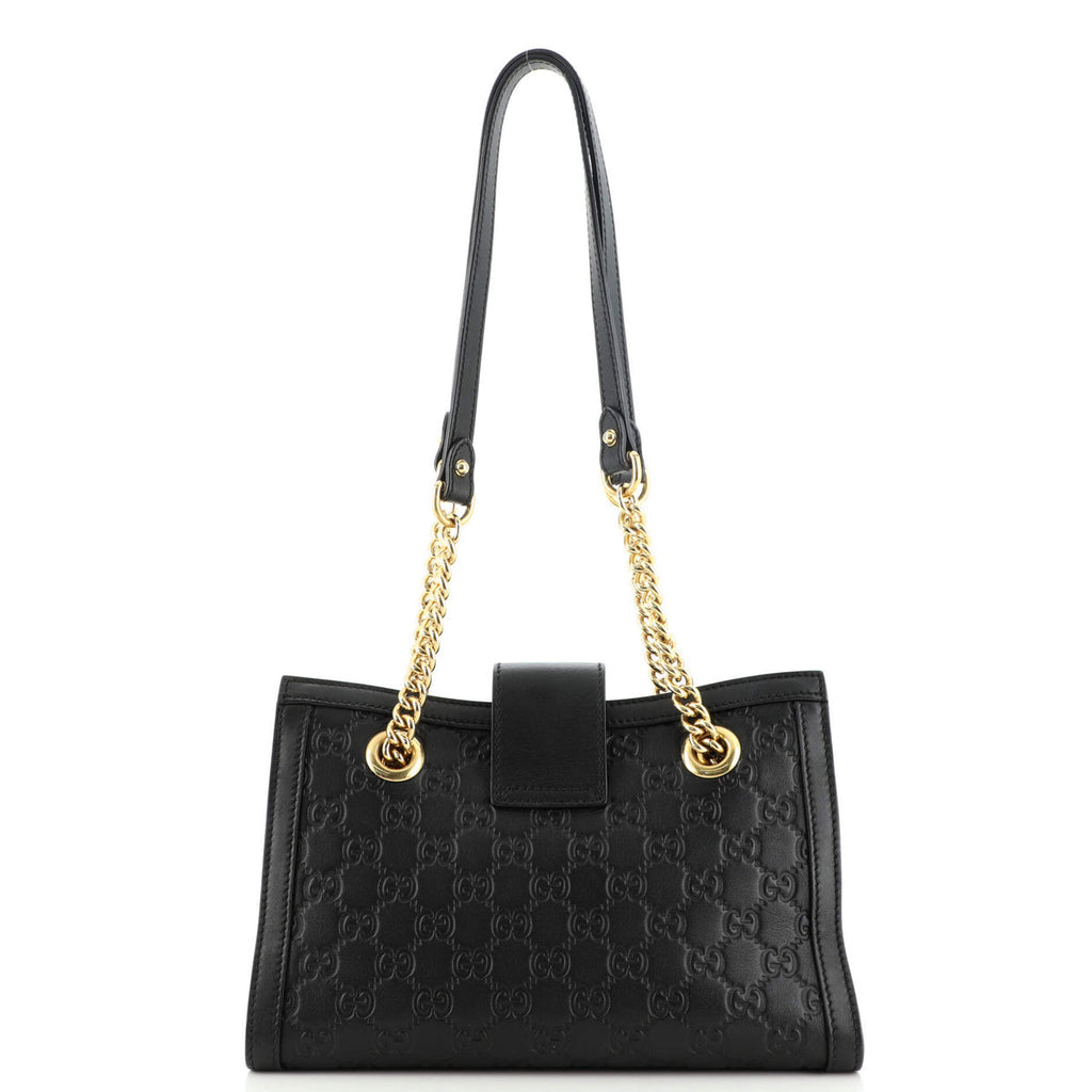 Padlock Chain Tote Guccissima Leather Small Twins